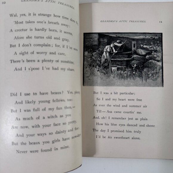Vtg 1888 GRANDMA'S ATTIC TREASURES by Mary D. Brine Story of Old Time Memories - Picture 9 of 14